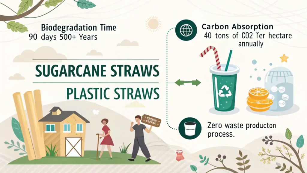 Environmental Benefits of Sugarcane Straws