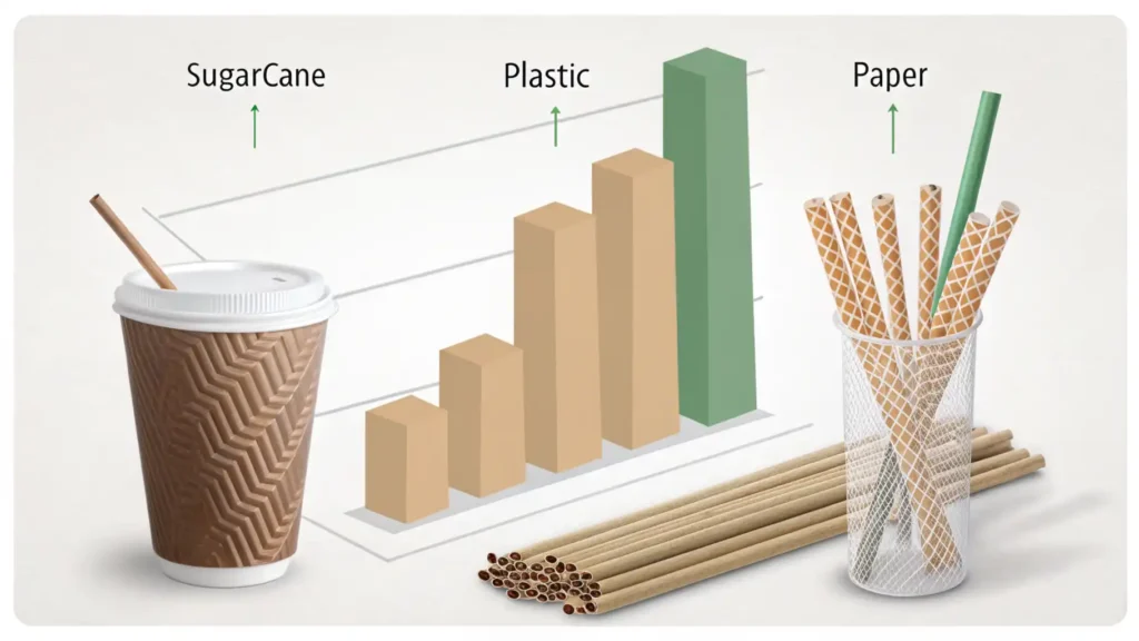 Sugarcane Straws Cost Comparison