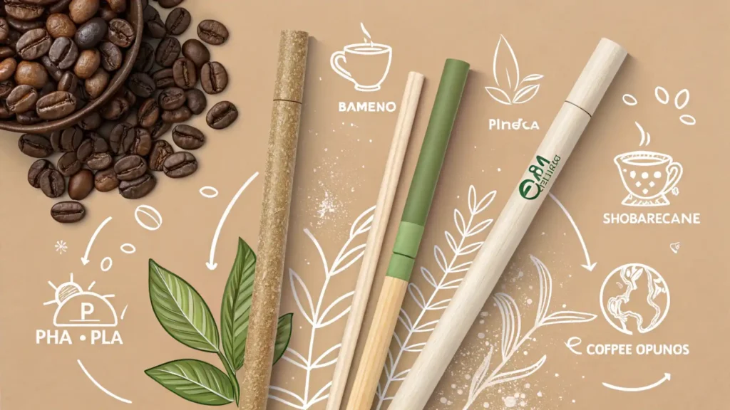 blog illustration sustainable straws showcase