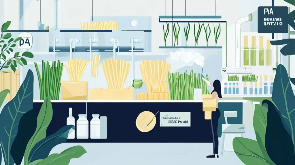 Cost and Environmental Impact Comparison of PLA and PHA Straws