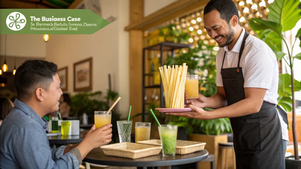 Biodegradable Sugarcane Straws