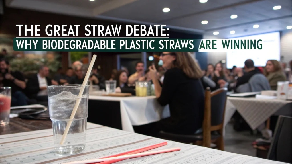 Image 2: Composting Biodegradable Plastic Straws