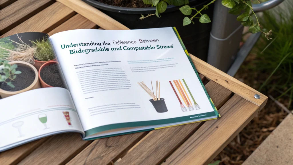 Feature image of biodegradable and compostable straws