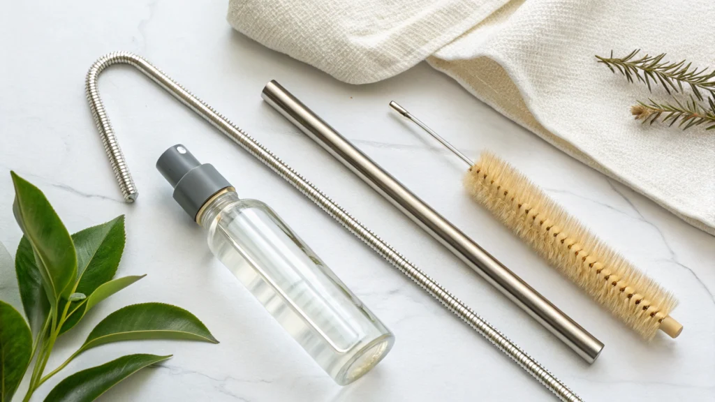 Reusable metal straws