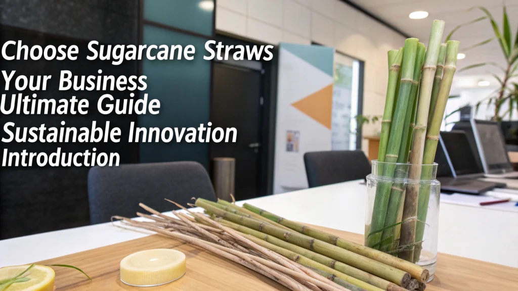 Sugarcane Straws in Use