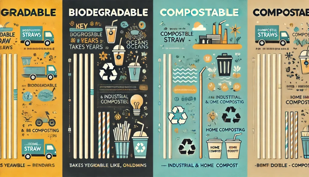  A side-by-side infographic highlighting how each type breaks down in different environments.