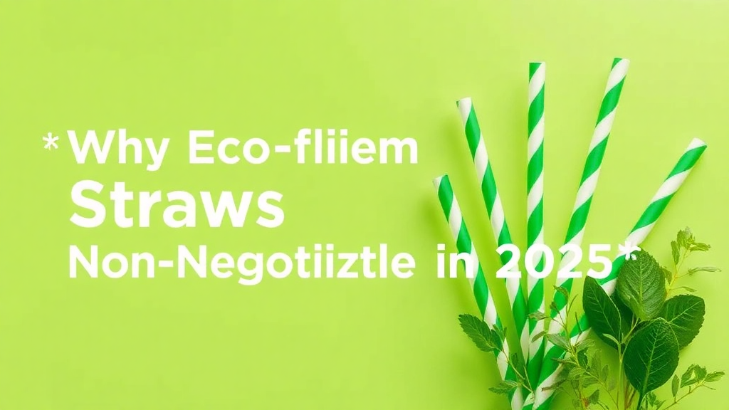 Eco-friendly straws importance for 2025