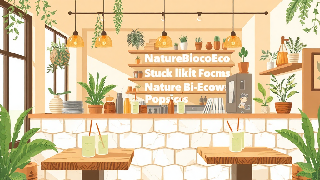 Handling biodegradable straws in café