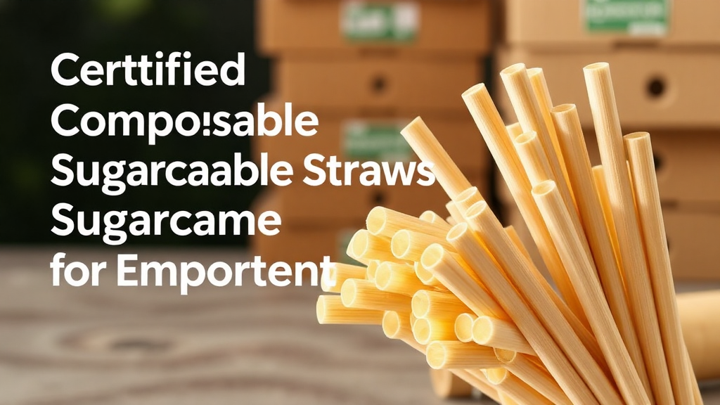 Certified Compostable Sugarcane Straws for Environment