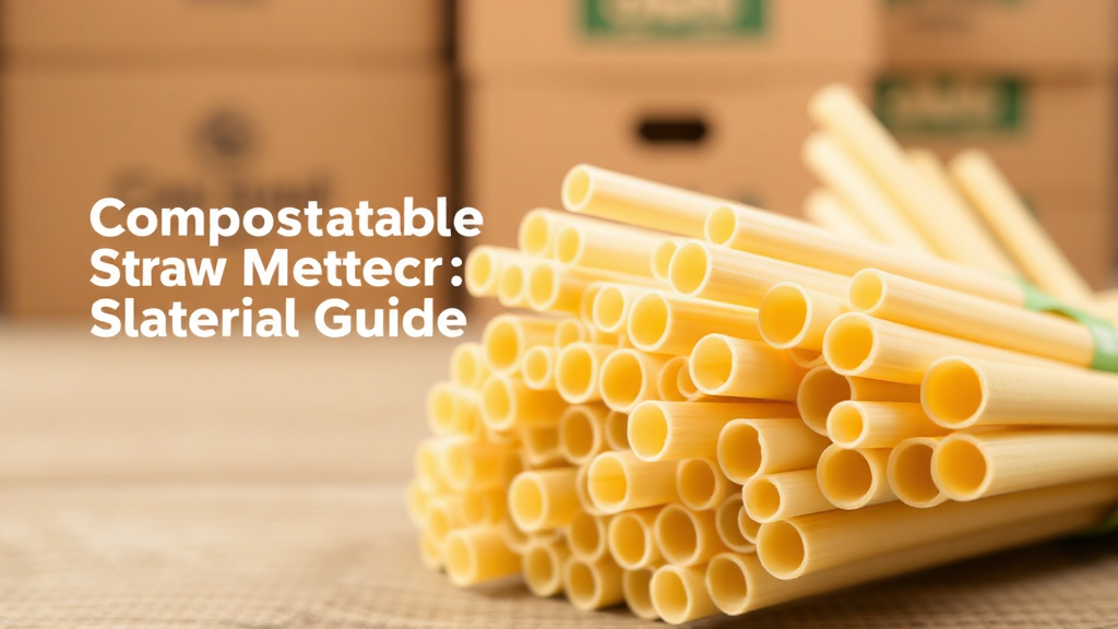 Compostable straws guide, eco-friendly options.