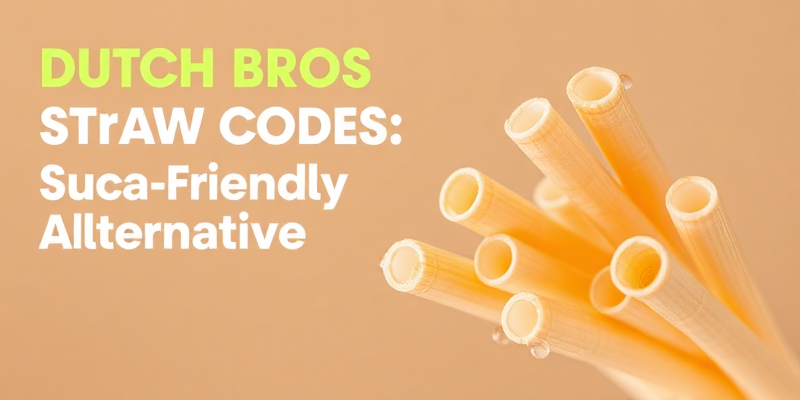 Dutch Bros Straw Codes: Eco-Friendly Sugarcane Alternatives - Close-Up of Home Compostable Straw Texture