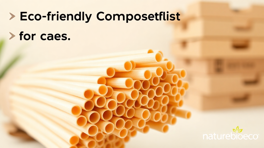 Eco-friendly compostable straws and packaging.