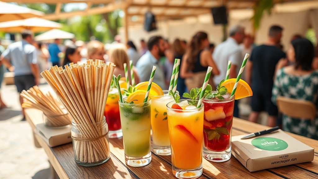 Sedotan tebu ramah lingkungan: FDA & LFGB Certified, Compostable - Premium Eco-Friendly Sugarcane Straws