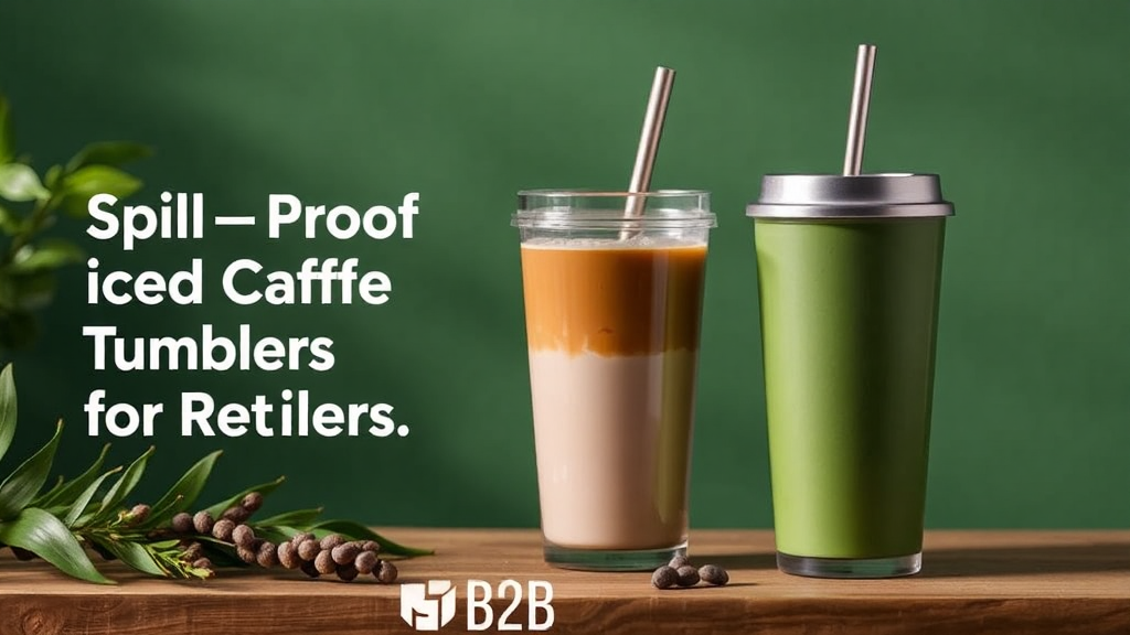 Spill-proof iced coffee tumblers for retailers.