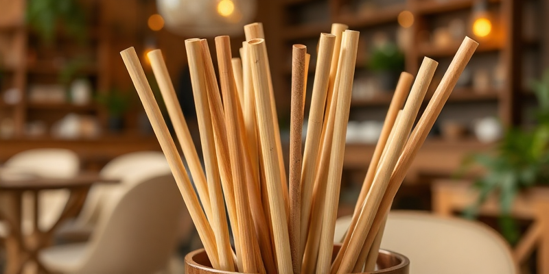 Compostable bamboo drinking straws wholesale durability in hospitality