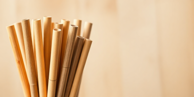Durable bamboo straws in eco cafe comparison