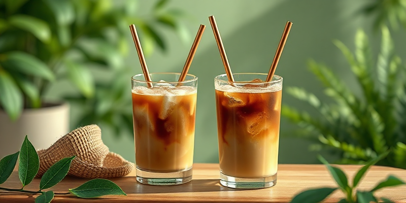 Durable Iced Coffee Straws for Clog-Free Brews illustration