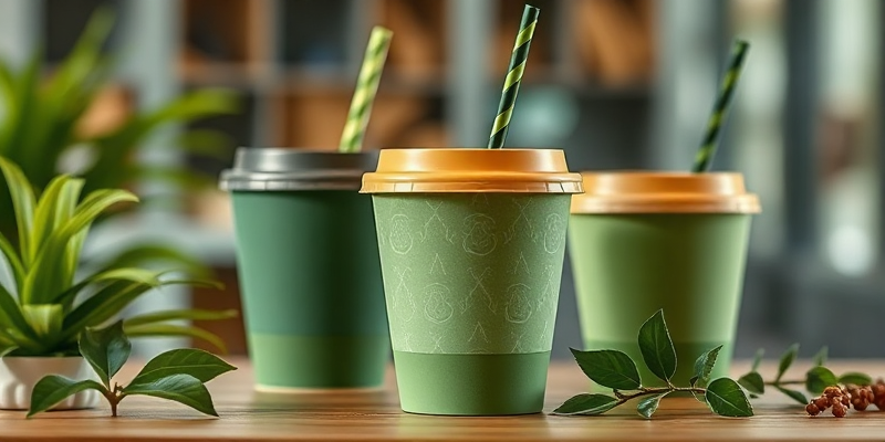 Spill-Proof Coffee Cups with Straws for Coffee Shops additional 1