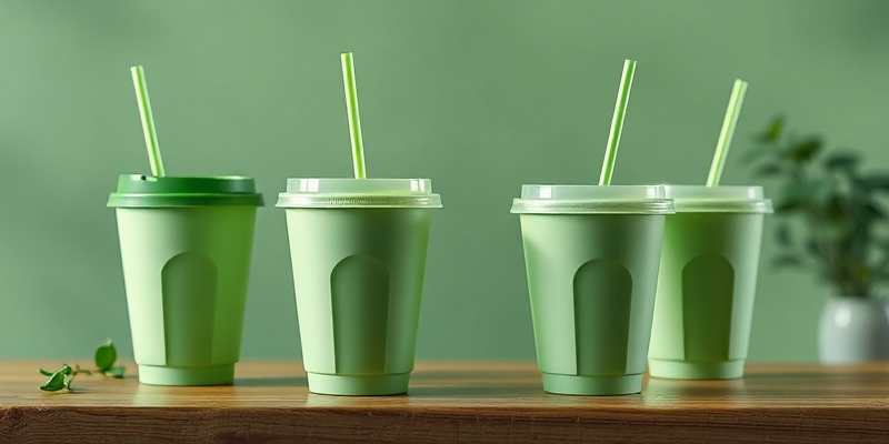 Spill-Proof Coffee Cups with Straws for Coffee Shops additional 2