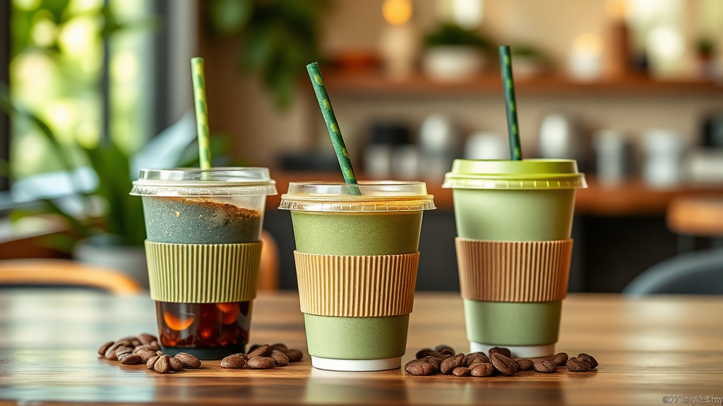 Spill-Proof Coffee Cups with Straws for Coffee Shops banner