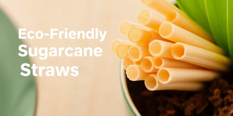 Eco-Friendly Sugarcane Straws: Home Compostable & Customizable - Sugarcane Straws Demonstrating Compostability