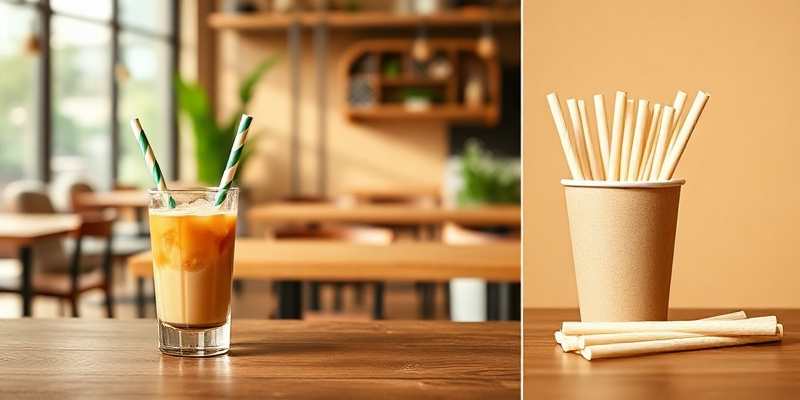 Eco-Friendly Sugarcane Straws: Sustainable Choice for Businesses - Sugarcane Straws in Commercial Use