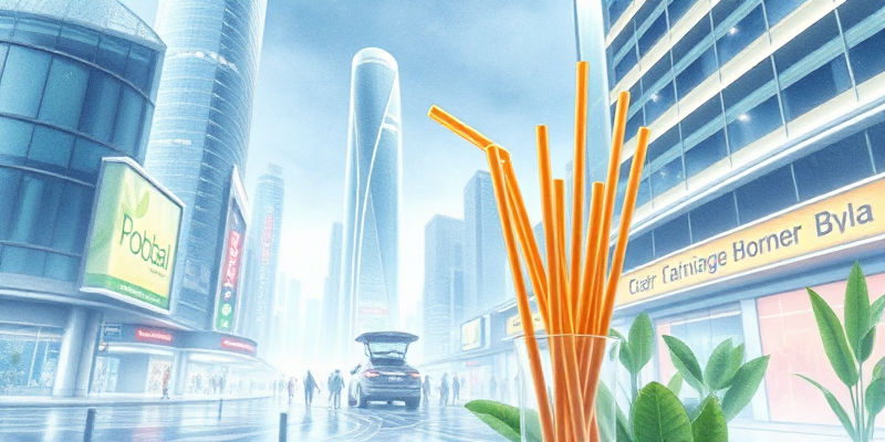 Eco-friendly Eco-Friendly Boba Sugarcane Straws in url context