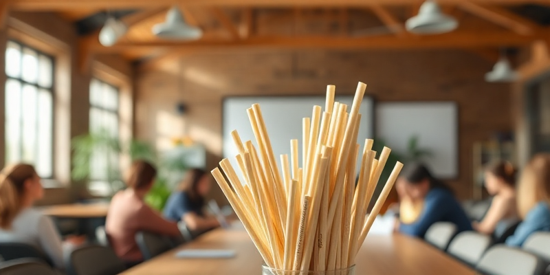 Eco-friendly Eco-Friendly Boba Sugarcane Straws in url context