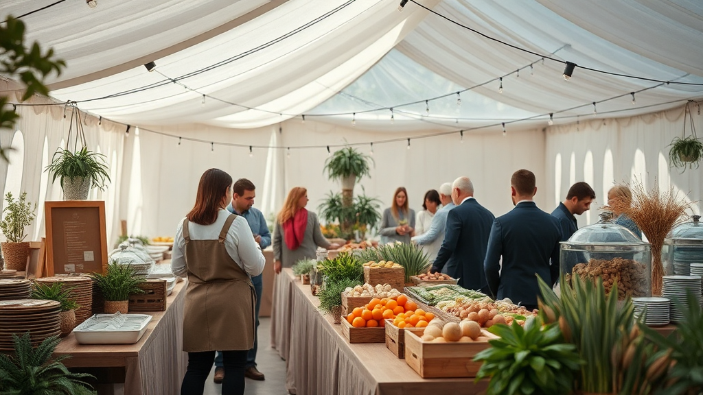 Eco-friendly default-keyword at catering event