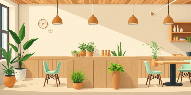 Eco-friendly Sustainable B2B Solutions Illustration